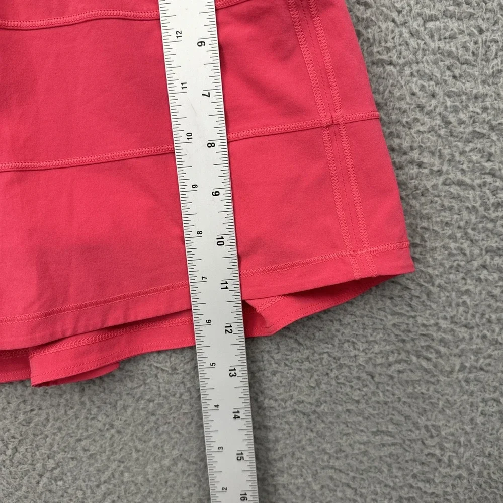 Lululemon Pace Rival Skirt Skort Lip Gloss Pink Athletic Athleisure Wiomen's 6